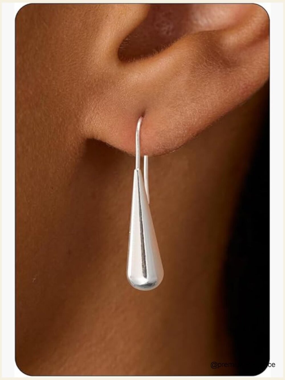 Gold Silver CZ Teardrop Dangle Earrings Women Trendy Hypoallergenic Gift